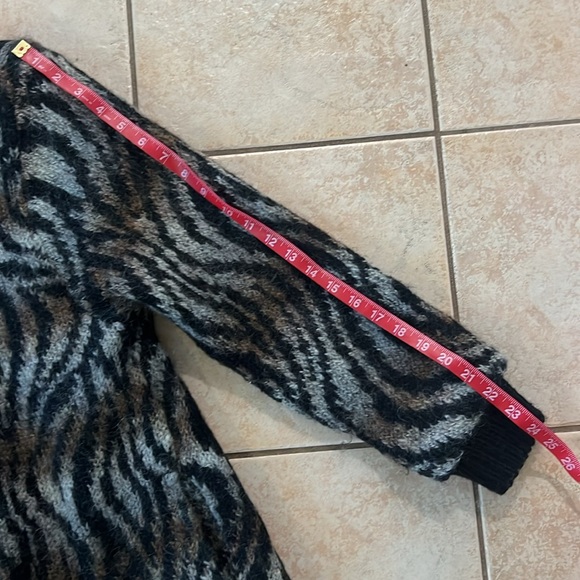 Vintage 80s Rochelle California Mohair Blend Animal Print Full‎ Zip Jacket, Sz M - Picture 12 of 12